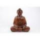 Statue Bouddha assis en position du lotus 40cm | Sculpture sur bois artisanale