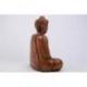 Statue Bouddha assis en position du lotus 40cm | Sculpture sur bois artisanale