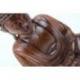 Statue Bouddha assis en position du lotus 40cm | Sculpture sur bois artisanale