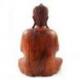 Statue de Bouddha assis mains jointes en bois 30cm