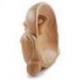 Masque du Bouddha rieur en bois exotique brut 20cm