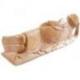 Statue de Bouddha couché 30cm en bois exotique brut. Décoration Zen.