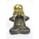 Les 3 moines "secret du bonheur". Statuettes en laiton 8cm.