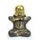 Les 3 moines "secret du bonheur". Statuettes en laiton 8cm.