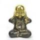 Les 3 moines "secret du bonheur". Statuettes en laiton 8cm.