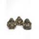 Statuettes "3 Bouddhas de la sagesse" 6cm en laiton