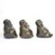 Statuettes "3 Bouddhas de la sagesse" 6cm en laiton