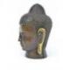 Tête de Bouddha. Fabrication artisanale en laiton 15cm. Décoration Zen.