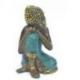 Statuette Bouddha penseur en laiton style antique 10cm