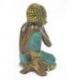 Statuette Bouddha penseur en laiton style antique 10cm