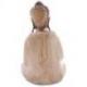 Grande sculpture Bouddha assis 40cm en bois sculpté