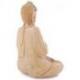 Statuette Bouddha Atmanjali en bois sculpté 20cm - Décoration Zen