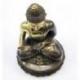 Statue Bouddha en laiton 24cm. Création artisanale en série limitée.