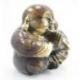 Bouddha rieur chinois. Statuette en laiton 11cm