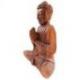 Statuette Bouddha Atmanjali en bois sculpté 20cm | Artisanat de Bali