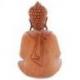 Statuette Bouddha Atmanjali en bois sculpté 20cm | Artisanat de Bali