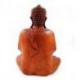 Sculpture Bouddha assis 30cm en bois. Décoration Zen.