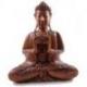 Sculpture Bouddha 40cm en bois sculpté | Décoration Zen