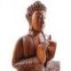 Sculpture Bouddha 40cm en bois sculpté | Décoration Zen