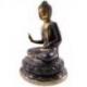 Statue de Bouddha assis sur lotus 17cm en laiton