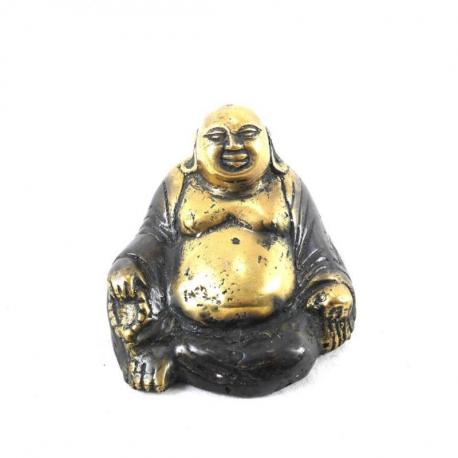 Statuette Bouddha Rieur en laiton 7cm