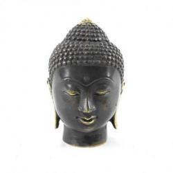 Tête de Bouddha à poser en laiton 12cm