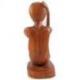 Porte-bouteille « Penseur » 30cm en bois sculpté |  Déco pour amateurs de vin