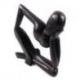 Statue abstraite "Le Penseur" 30cm en bois Noir