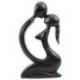 Sculpture "Couple Sensuel" en bois 20cm, couple enlacé | Cadeau d'Amour