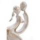 Statuette 20cm "Couple Sensuel" en bois sculpté | Art érotique