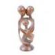 Statue abstraite "Famille Unie" 20cm en bois Teinté