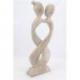 Statuette bois 20cm "Amour Infini" | Cadeau pour Couple Amoureux
