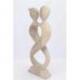 Statuette bois 20cm "Amour Infini" | Cadeau pour Couple Amoureux