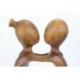 Statuette Couple "Amour Infini" 20cm en bois | Art Romantique