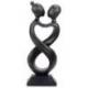 Statuette en bois sculpté "Amour Infini" 20cm | Cadeau Passionné