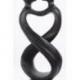 Statuette en bois sculpté "Amour Infini" 20cm | Cadeau Passionné