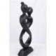 Statuette en bois sculpté "Amour Infini" 20cm | Cadeau Passionné