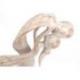 Statuette Couple "Union Infinie" 20cm en bois patiné blanc | Anniversaire de Rencontre