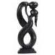 Statuette Couple en bois "Union Infinie" 20cm | Cadeau de Saint-Valentin