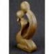 Statuette en bois sculpté "Couple Sensuel" 20cm | Cadeau Amoureux