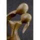 Statuette en bois sculpté "Couple Sensuel" 20cm | Cadeau Amoureux
