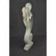Statue Abstraite "Couple en Fusion" 50cm en bois | Cadeau d'Amour 