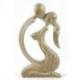 Statue 30cm "Couple Sensuel" en bois | Cadeau érotique
