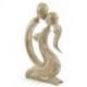 Statue 30cm "Couple Sensuel" en bois | Cadeau érotique