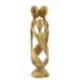 Statue abstraite "Famille Unie" 30cm en bois Brut