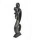 Sculpture "Couple en Fusion" 50cm en bois | Cadeau Amoureux