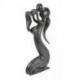 Statue Abstraite Maman et Bébé 50cm en bois | Cadeau de Fête des Mères