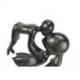 Statue Abstraite Maman et Bébé 50cm en bois | Cadeau de Fête des Mères