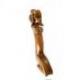 Statue abstraite Maman et Bébé 50cm en bois Teinté