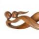 Sculpture Abstraite "Union Infinie" 50cm en bois | Cadeau de Mariage